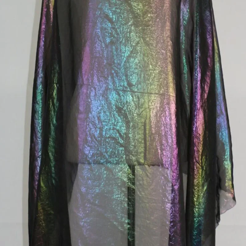 Bronzing Colorful Chiffon 30D Fabric Soft Breathable DIY Dress Fabric