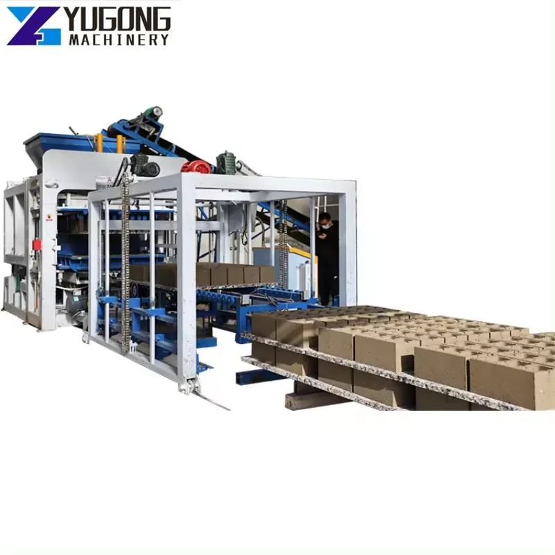 YG Fully Automatic Cement Brick Concrete Block Making Machine Pondeuse Parpaing Pflasterklinker Holes Block Making Machine Sale