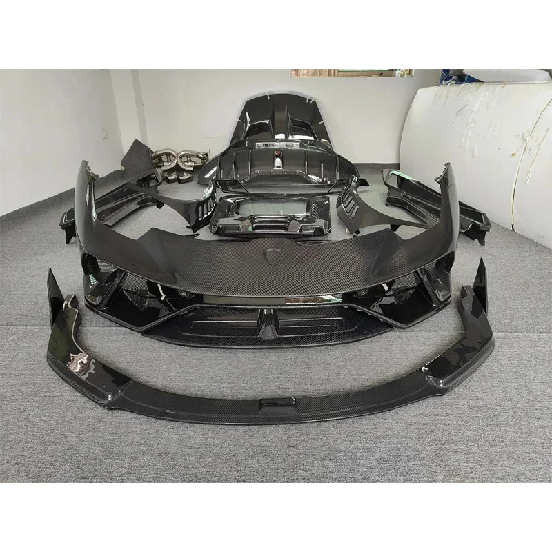 Poormante Style All Carbon Body Kit 2014-2018 Carbon Fiber Car Accessories  Huracan LP610 LP580 Body Kits