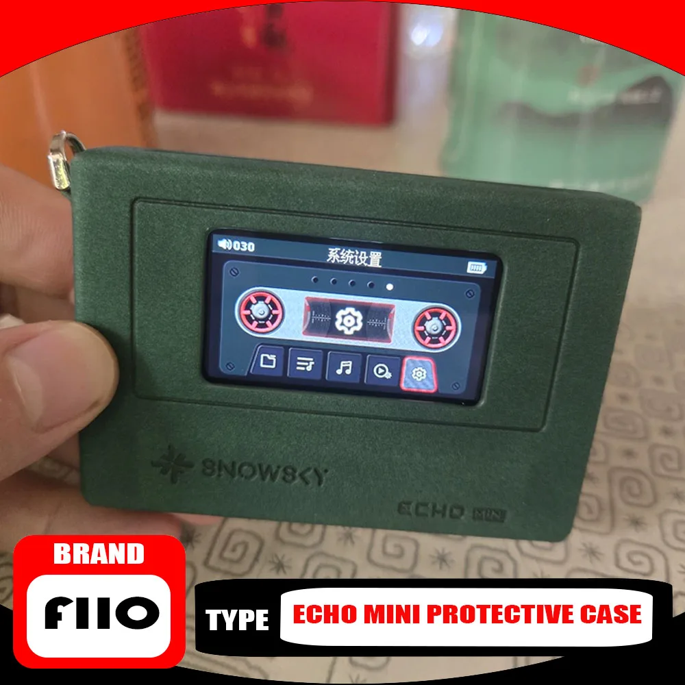 Fiio Echo Mini Protective Case Music Player Portable Leather Cases MP3 Player SnowSky Echo Mini Portable PU Leather Cases Simple