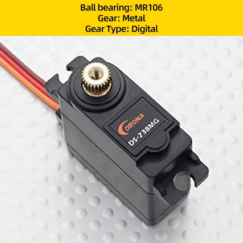 1/2/4PCS Corona DS238MG Servo Digitale Metal Gear 4.8V/6.0V 22g DS-238MG Per Il Controllo RC FPV Aerei Ad Ala Fissa Drone Modelli