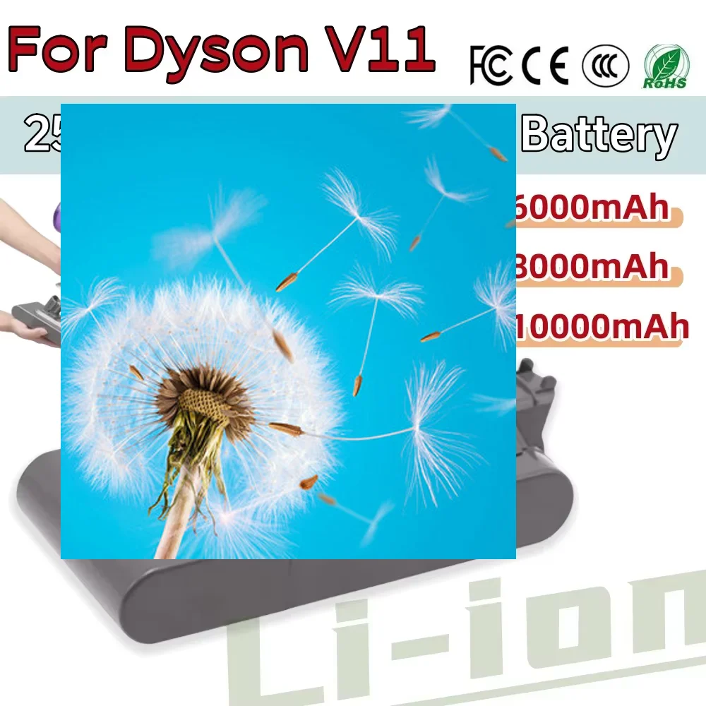 

SV14 Serie For Dyson Vacuum Cleaner 25.2V 10Ah Battery Fluffy V11 Absolute Extra V11 Absolute V11 Animal 970145-02 Battery