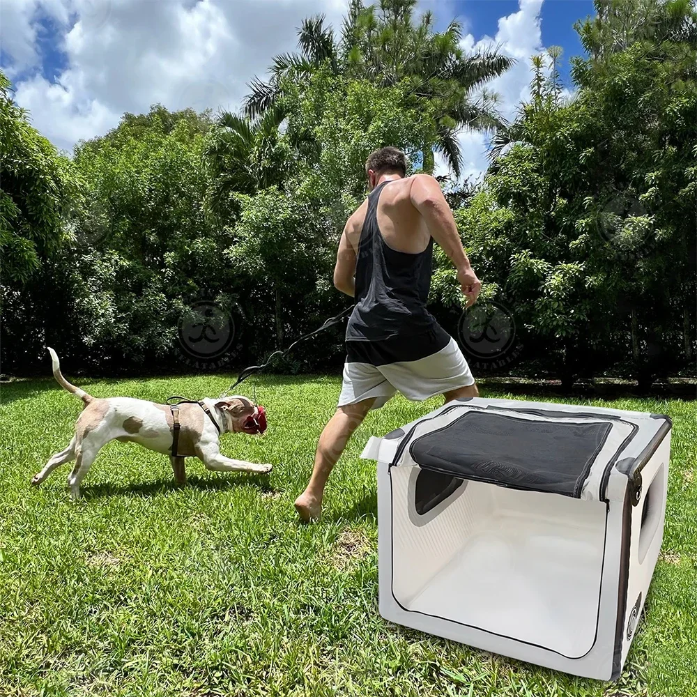 

Collapsible Pet Travel Kennel Inflatable Dog Cage For Car pet big dog Consignment Box kennel cage indoor dog crate