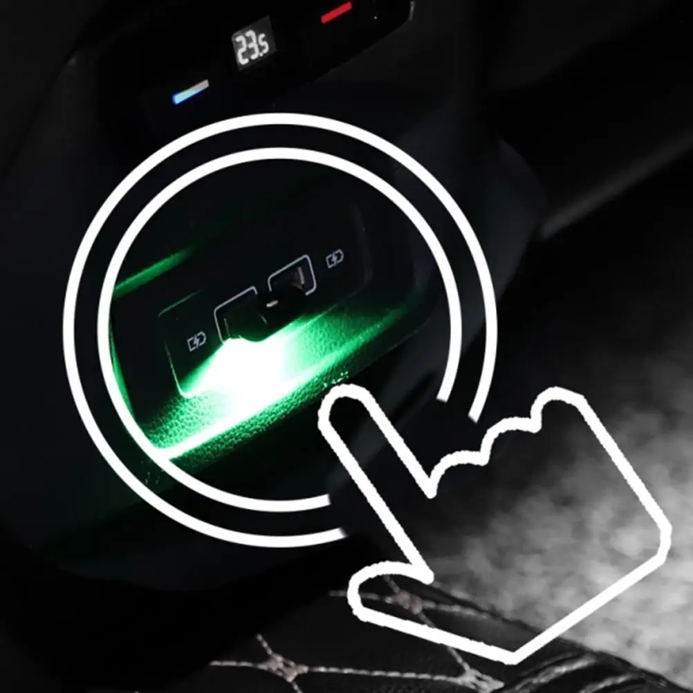 7 Colors USB LED Car Interior Atmosphere Light for FIAT TIPO Toro 500X nuovo grazie