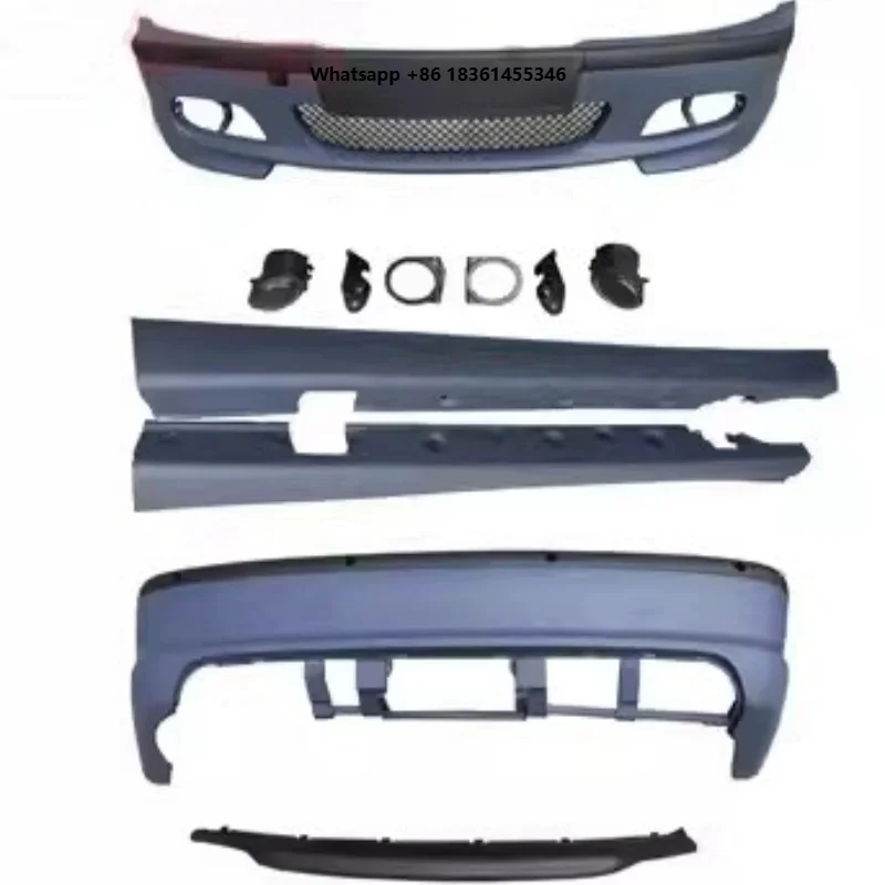 

For MT M3 E46 modified Front bumper Rear bumper Side skirt Engine cover Trunk cover Grille Car Accessories Body kit