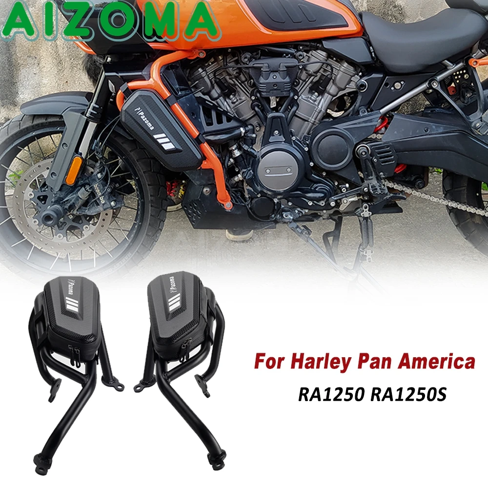 

Motorcycle Side Bag Storage Case Tool Bags For Harley Pan America 1250 RA1250 Special RA1250S 2021 2022 2023 2024 Waterproof Box
