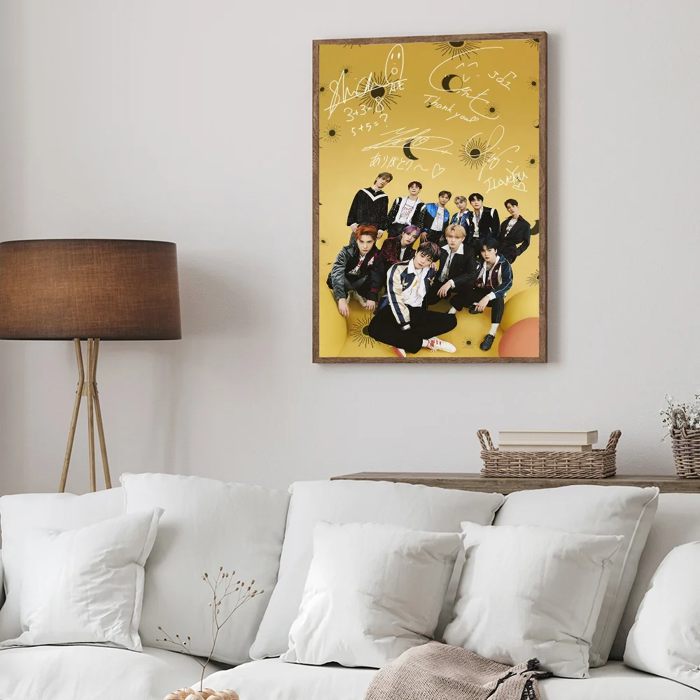 J-JO1 Where Do We Go Concept Classic Vintage Posters Decoracion Painting Wall Art White Kraft Paper Kawaii Room Decor