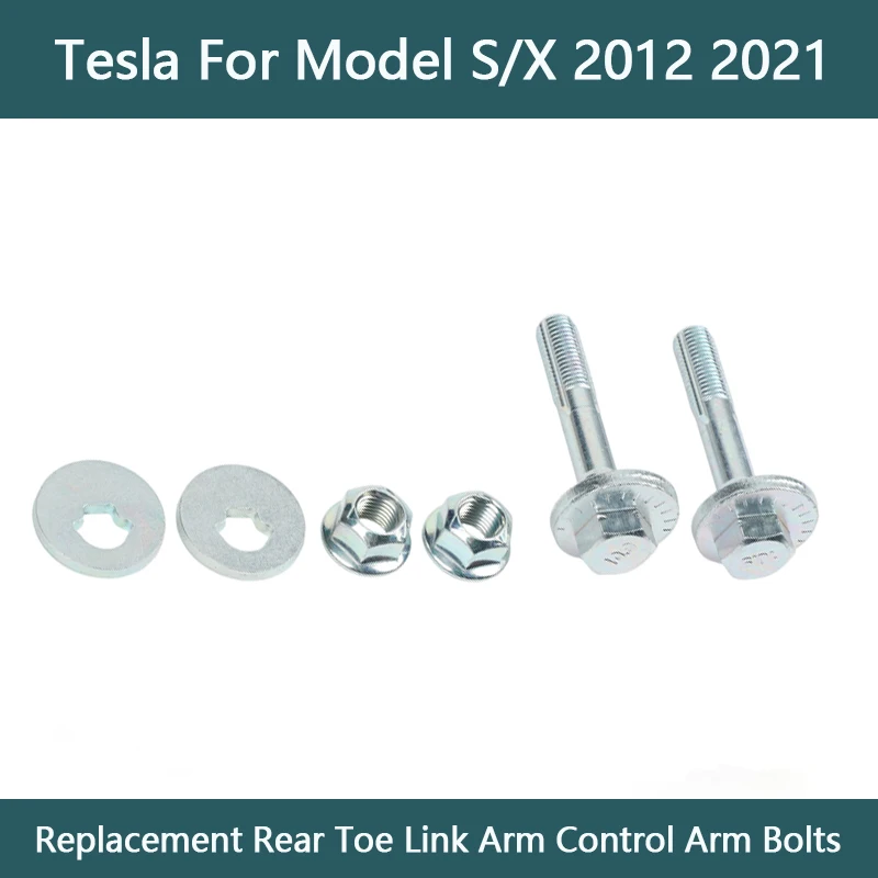 

Комплект из 2-х сменных задних рычагов управления и болтов для Tesla Model S и Model X (2012-2021), совместим с OEM-деталью 2007061