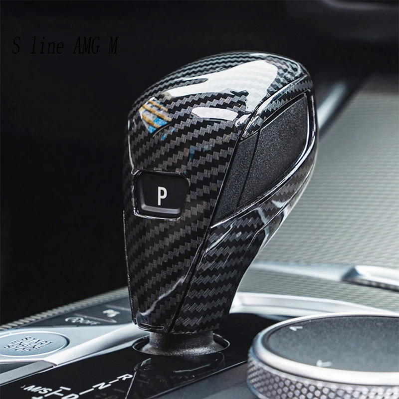 Carbon Fiber Gear Shift Knob Cover Trim For BMW G20 G21 X3 G01 X4 G02 2022 G29 G22 G23 G26 F40 F44 G42 Interior Car Accessories