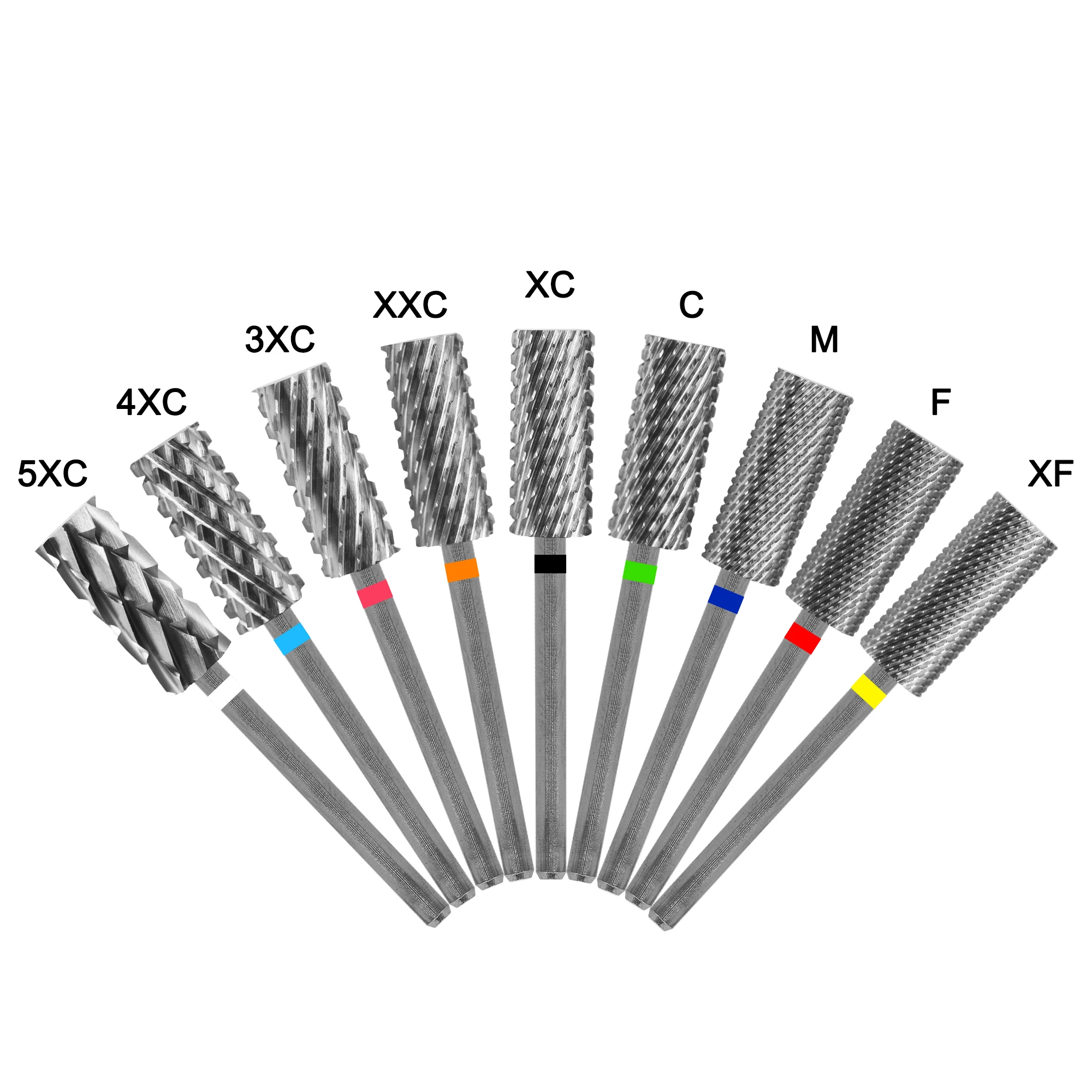 مثقاب Gelak-Bits برميل صغير أعلى مسطح لقم الأظافر لإزالة مسحوق هلام أداة مانيكير كربيد ملحقات الأظافر أفضل جودة