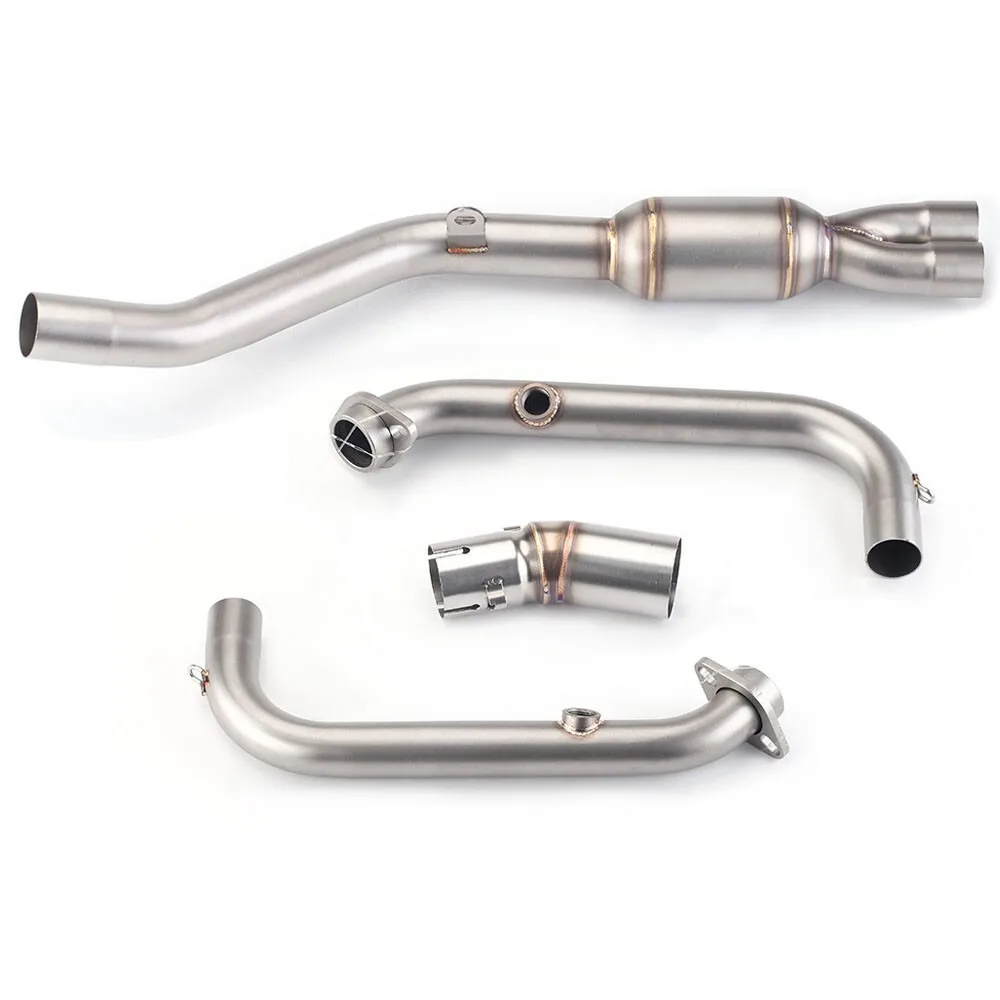 Auspuffsysteme für CF-Moto 450SR 450NK 2022-2024 Auspufftopf Krümmer Mittelrohr 51mm System Auspuffrohre – Detail 3
