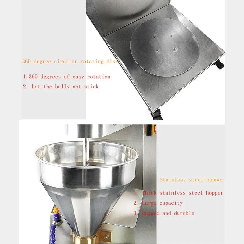 

Вертикальная машина для формования фрикаделек Машина для изготовления фрикаделек Машина для формования шариков с регулируемой скоростью Машина для изготовления фрикаделек из нержавеющей стали