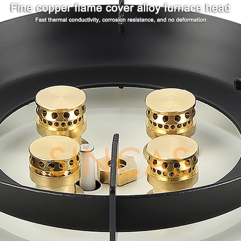 Outdoor Gas Stove Portable Mini Cassette Stove Camping Equipment Gas Stove Dual Use Stainless Steel Strong Fire Burner Windproof