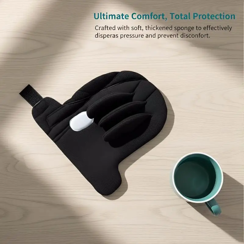 3D Built-in Finger Separator Hand Brace Orthopedic Pad for Contracture Relief Support for Stroke Paralysis Patients Home Therapy