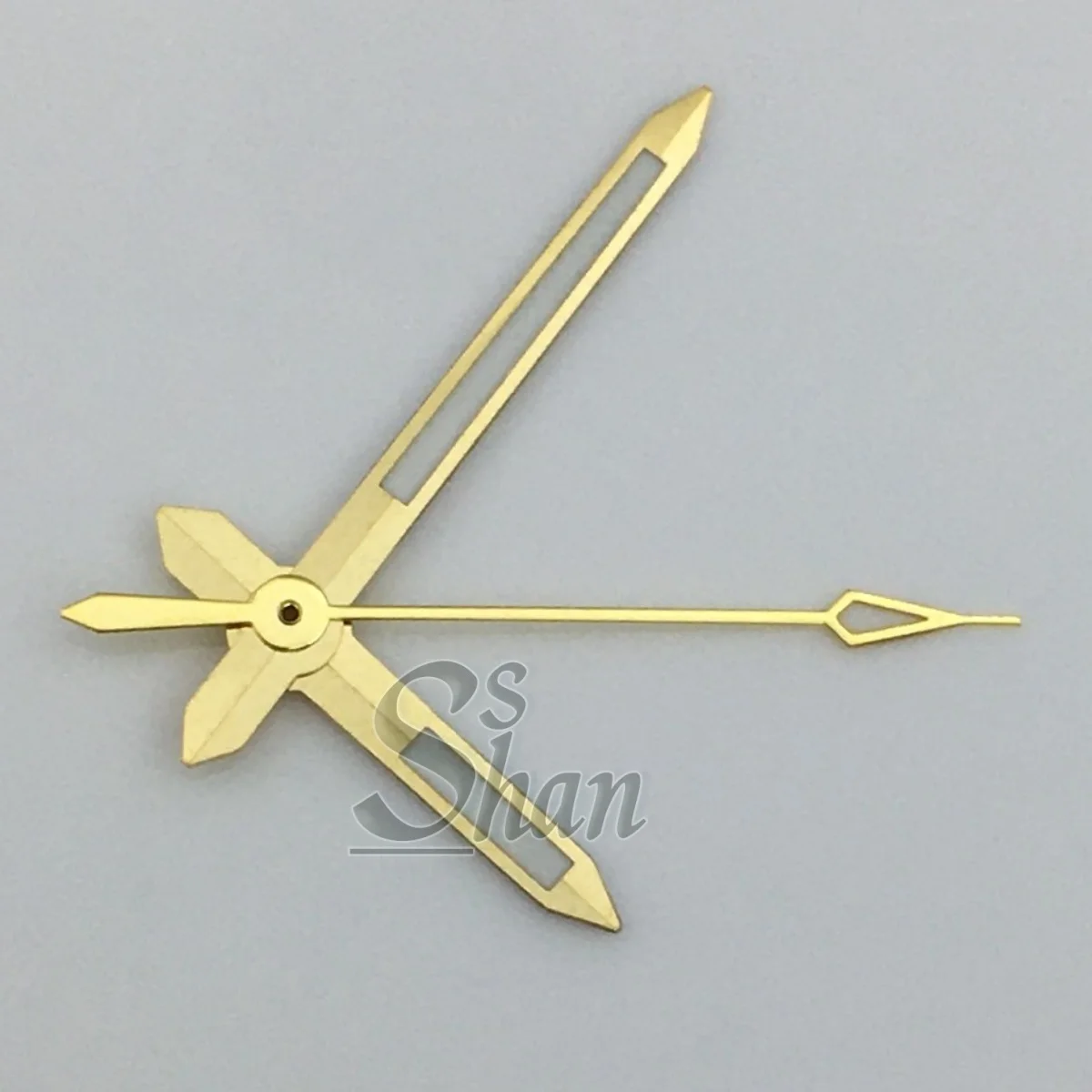 Ponteiros do relógio NH35 dourado e prateado emitem luz verde Substituir as peças dos movimentos NH35 e NH36