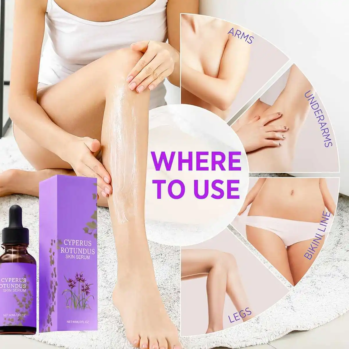 Haarentfernungsessenz Feuchtigkeitsspendende, beruhigende, nicht reizende Haarentfernung Hautpflege Tägliche Hautreinigungs- und Haarentfernungsessenz