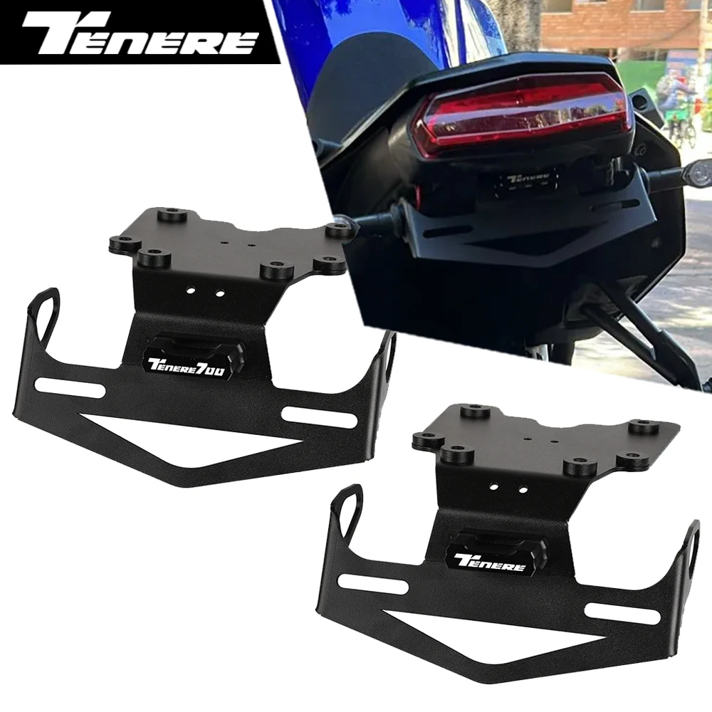 

License Plate Holder Bracket with Light Tail Tidy Fender Eliminator FOR YAMAHA TENERE 700 Rally Tenere700 World Raid 2019-2025