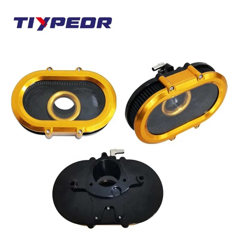TIYPEOR Motorcycle Transparent Air Cleaner Filter For Harley Road Glide Street Glide 117 CVO 121 Touring Models 2023-2025