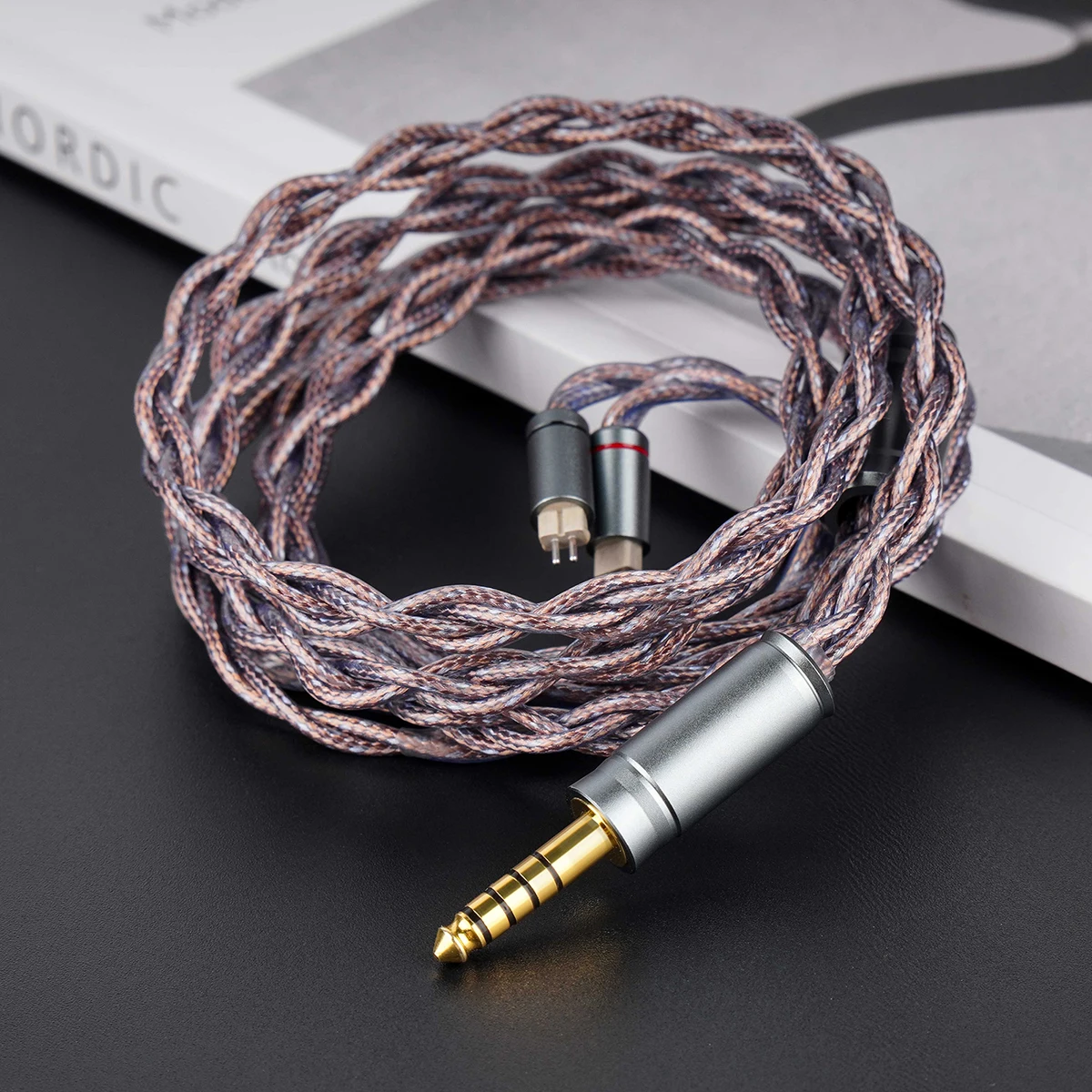 NICEHCK AceComet 8N OCC+Silver Plated+Alloy Copper Wire HiFi Earphone IEM Cable OFC 4.4mm Plug for Davinci NX8 Cantor Himalaya