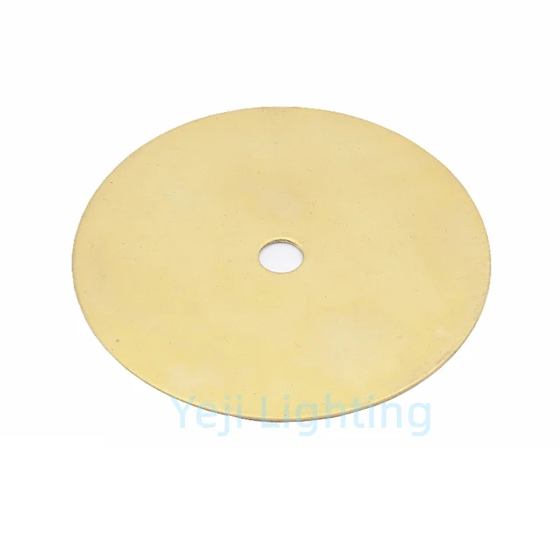 Circular Brass sheet Chassis round copper plate lamp arm fixed gasket Hardware metal wafer retro desk lamp base bottom cover cap