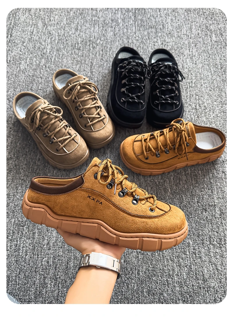 2026 Neue Breite Zehenpartie Alltags-Loafer Lässige Herren Retro Trainer Sneakers Minimalistische Barfuß Braune Laufschuhe Zapatos Casuales – Detail 6