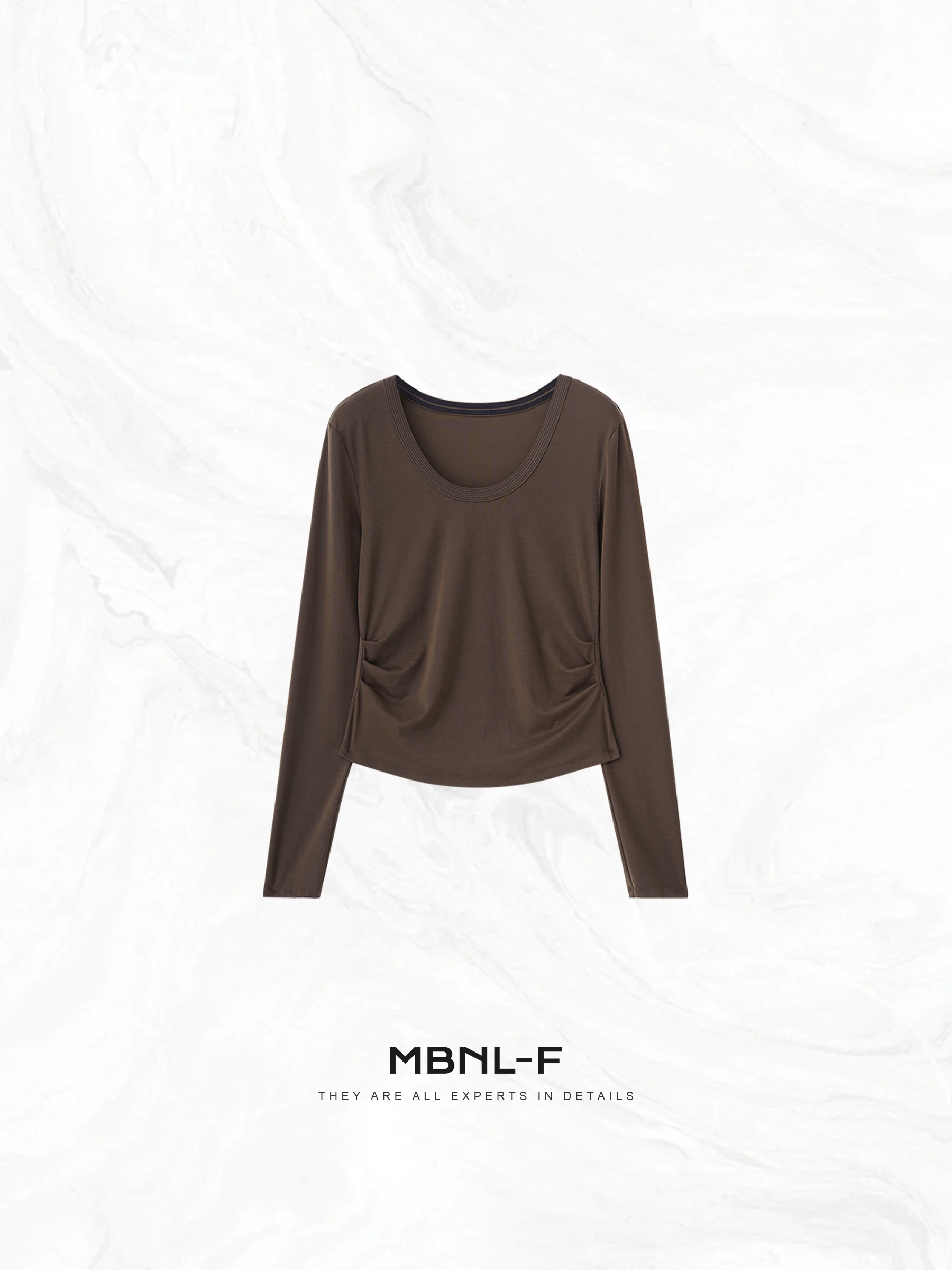 

Женская повседневная футболка Qin Lei XMXSY5990 из лиоцелла, окрашенная и тканая, с плиссировкой, стильный женский топ