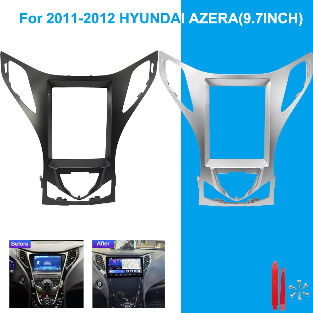 

For Hyundai Azera 2011-2012 9.7 Inch Car Radio Fascia Frame Dashboard Panel Android Stereo Installation Trim Kit