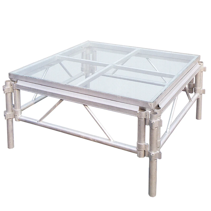 【Durable Using】Live Event Lighting Truss Outdoor Concert Glass Acrylic Show Concert Stage Sale Portable Platform Stage Platform