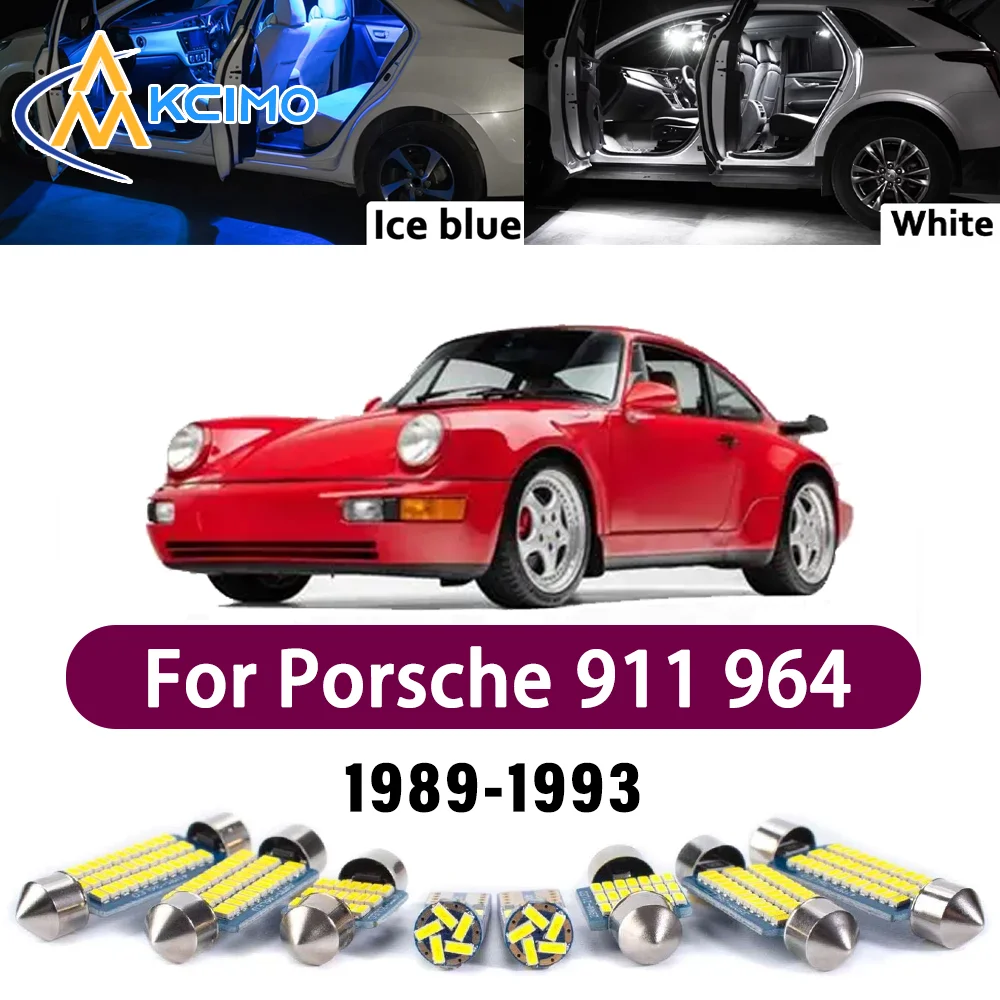 

Error Free LED Interior Light Kit for Porsche 911 964 Series 1989-1993 Premium Bright Dome Trunk Mirror Reading Lamps Canbus