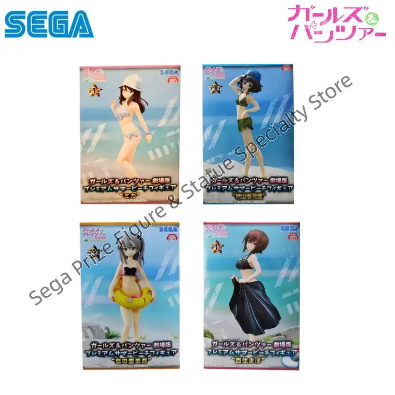 Figura de acción original de personajes de anime Sega Girls Und Panzer Mika Yukari Akiyama en caja original, en stock.