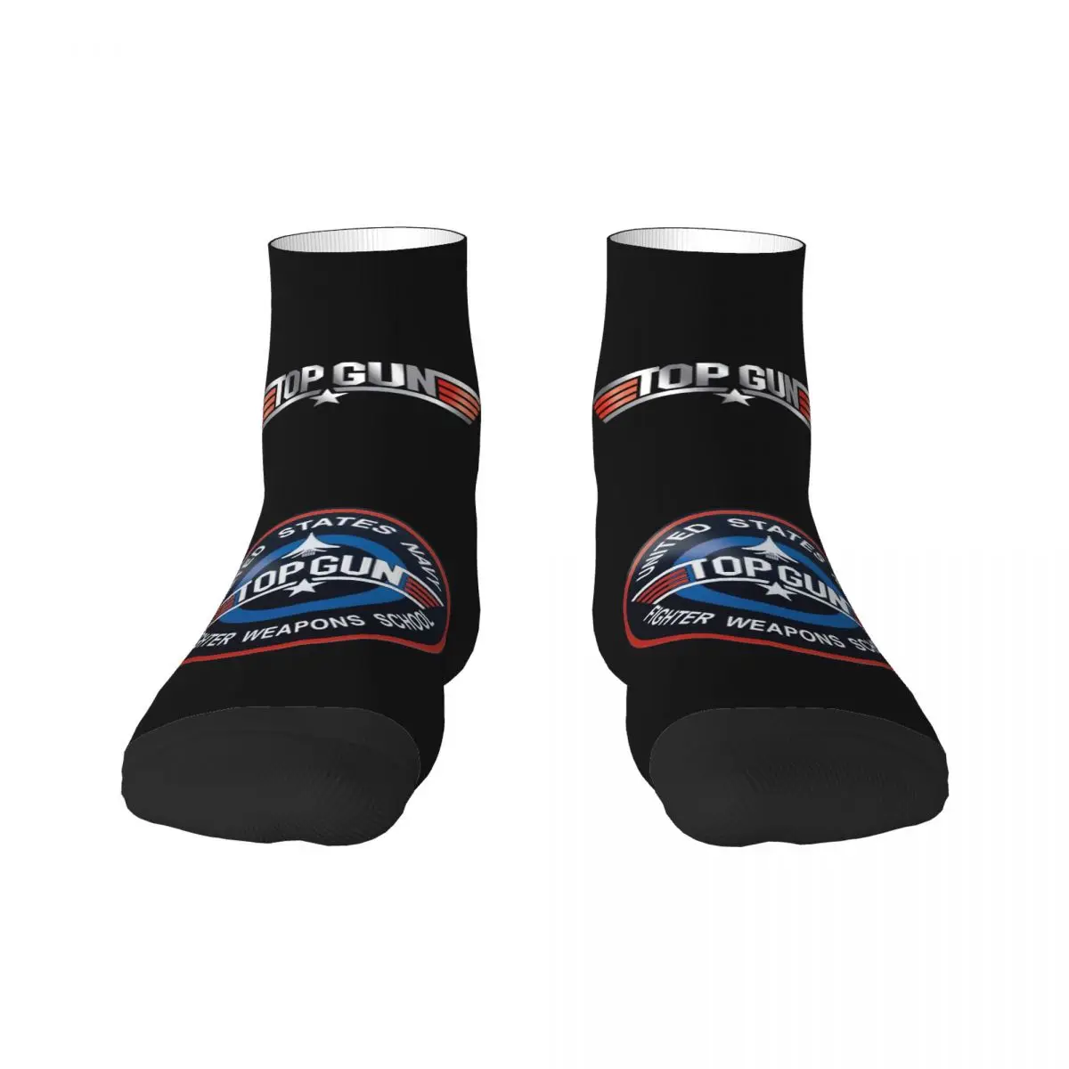 Novelty Men's Tom Cruise Maverick Film Top Gun Dress Socks Unisex Comfortable Warm 3D Printing Crew Socks