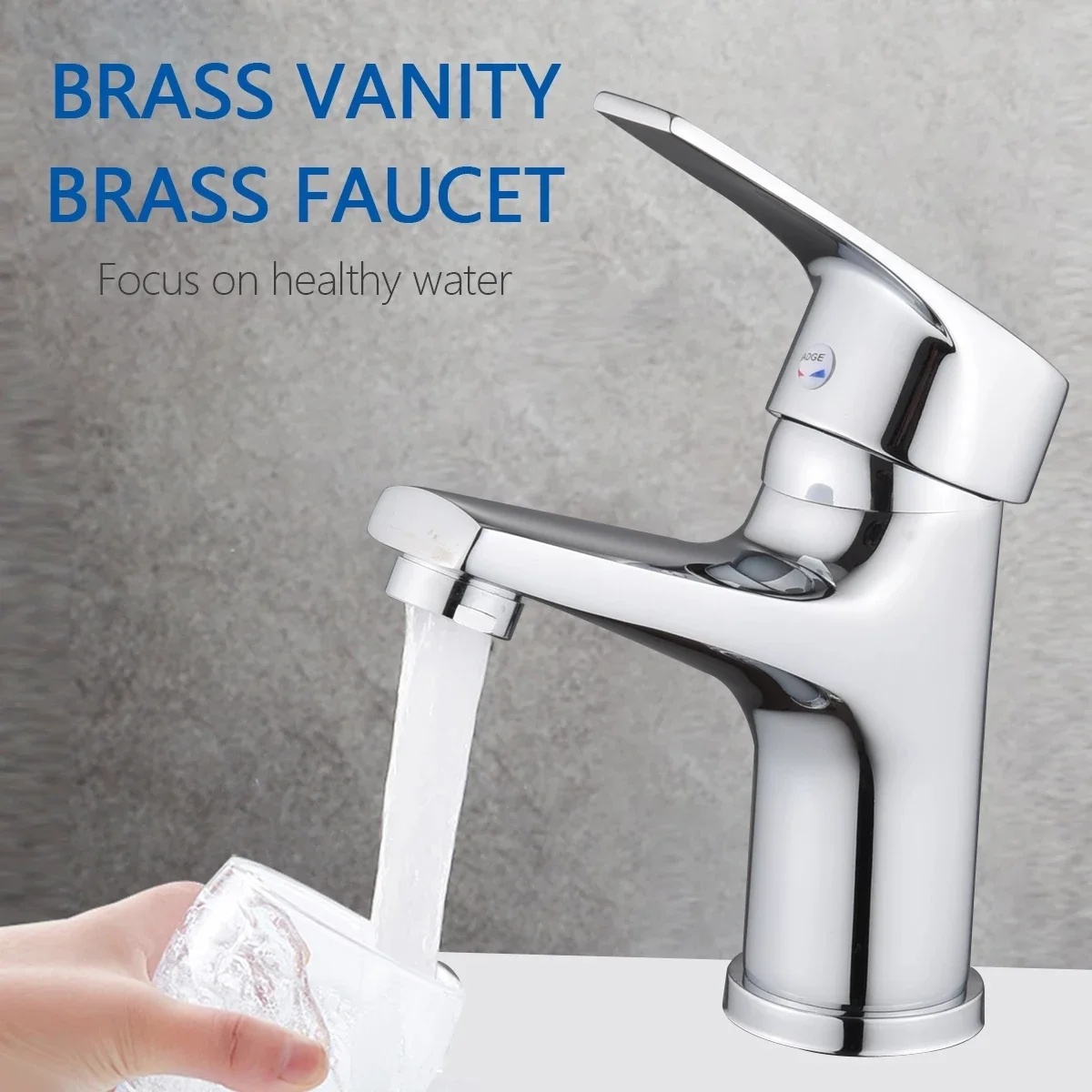 Free Shipping Bathroom Basin Faucet Chrome Single Handle Kitchen Tap Faucet Mixer Hot and Cold Water Chrome Bathroom Accessories