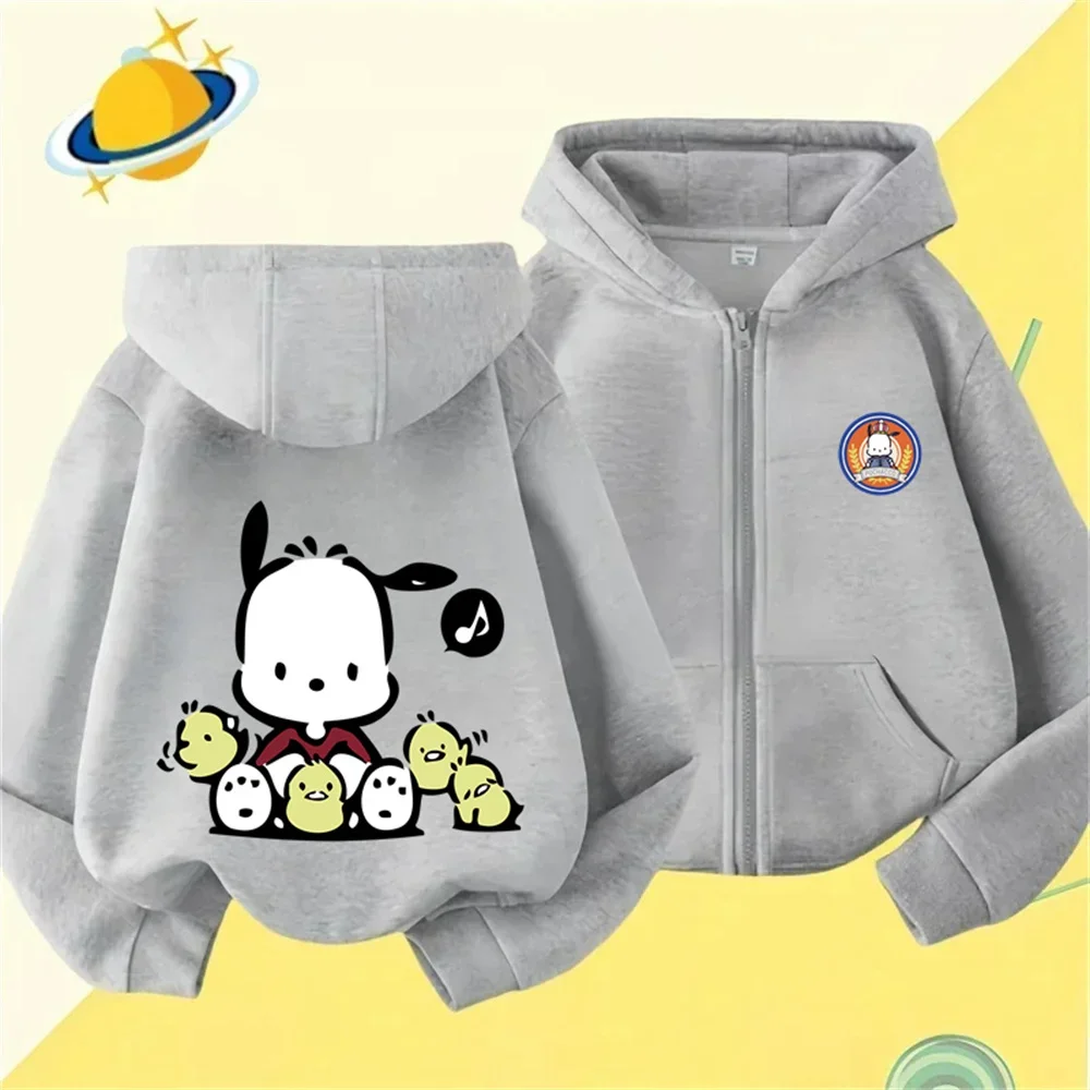 

Pacha Dog Animated Children's Sports Brand Hoodie Boys and Girls Fashion Outdoor Zipper Hoodie Spring Autumn Warm Printed Top