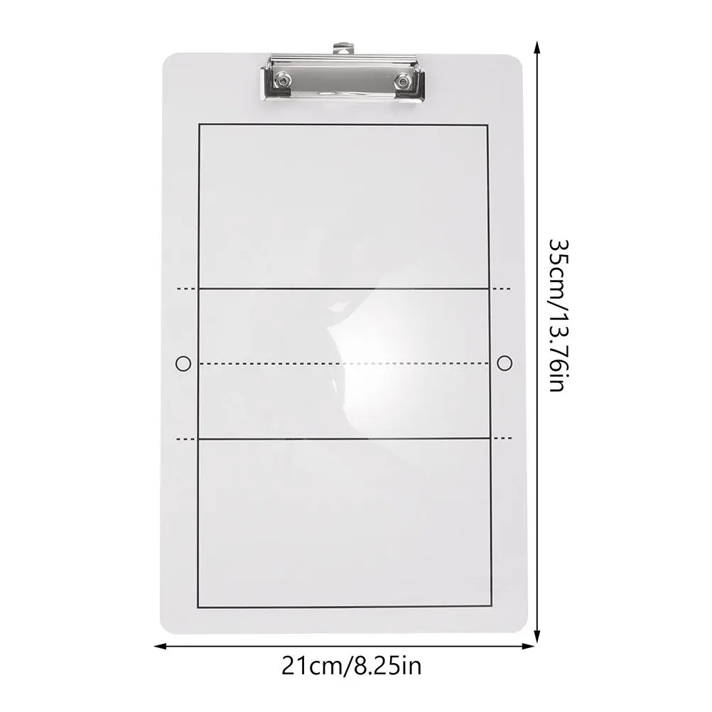 2Pcs Volleyball Coaching Board Portable Lightweight PVC Training Board for Coaches Team Instruction Match Analysis Volleyball