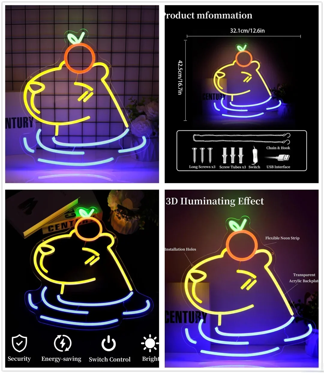 شريط مرن LED نيون أكريليك مخصص IP65 مصنف لتزيين إضاءة الزفاف الداخلي/الخارجي لمحلات البار والمباني المكتبية