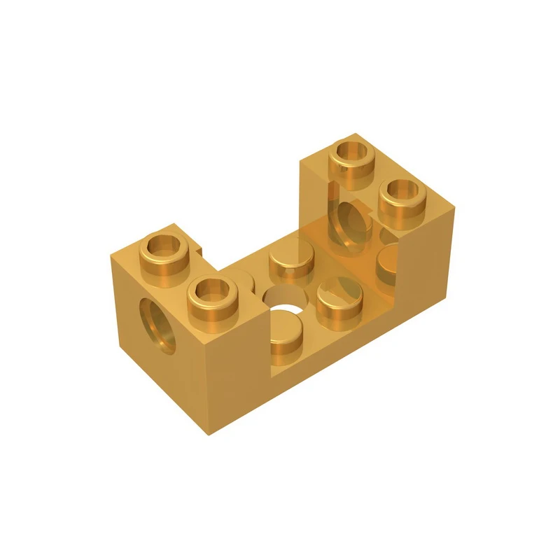 Gobricks GDS-1174 Técnico, Tijolo 2 x 4 x 1 1/3 com 2 x 2 Furos e Recorte Presentes compatível com lego 18975 26447 DIY