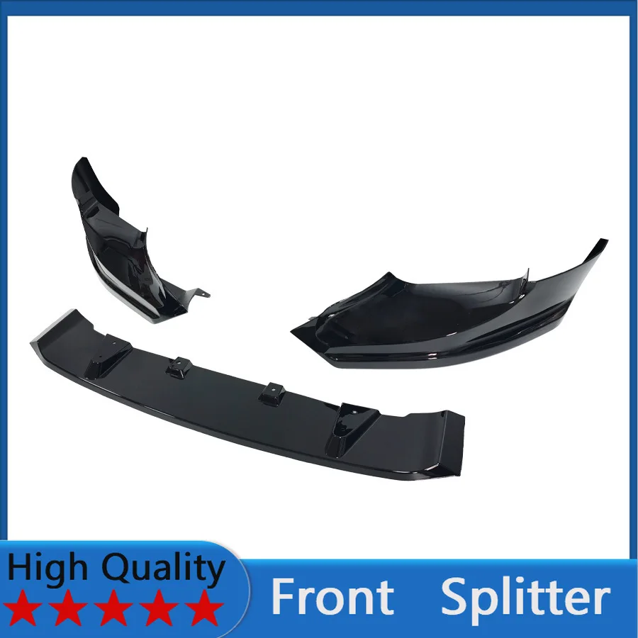 

For BMW M5 F90 2017-2020 Front Splitter Bumper Lips Spoiler Body Kit Accessories GT Style 3pcs