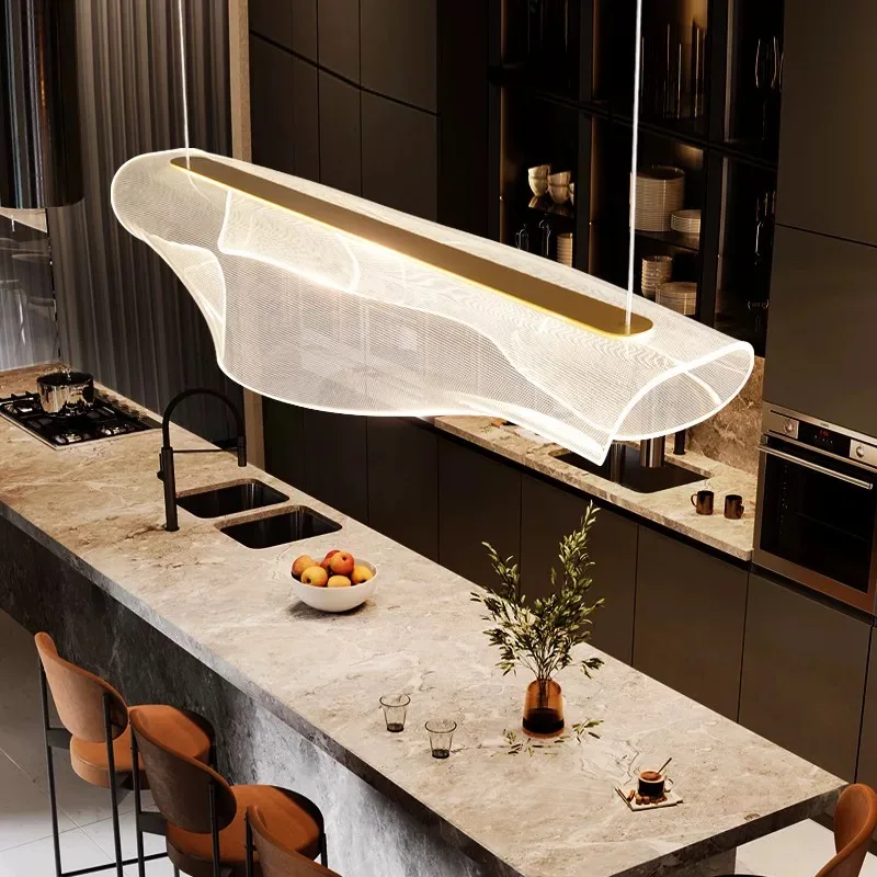 Modern Minimalist LED Acrylic Chandelier for Living Room Dining Room Dining Table Kitchen Home Decoration Chandelier