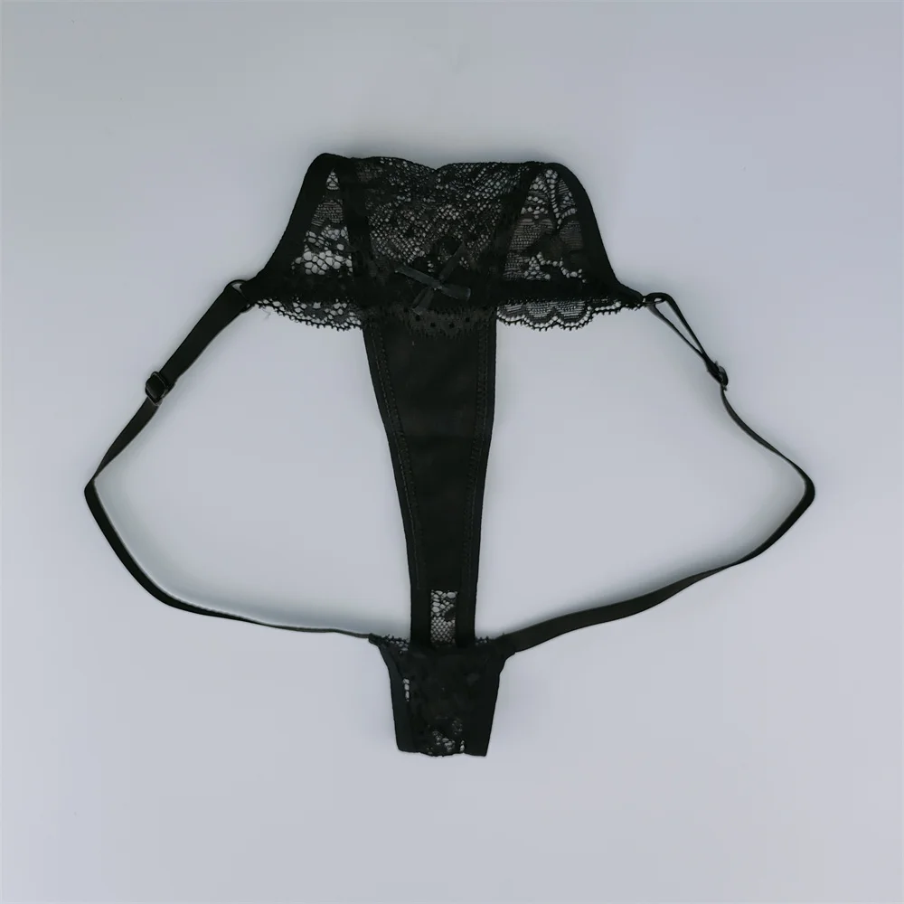 Strings en dentelle taille basse pour femmes, culotte sexy, sous-vêtements transparents, mode, string respirant, lingerie intime pour dames, 3 pièces