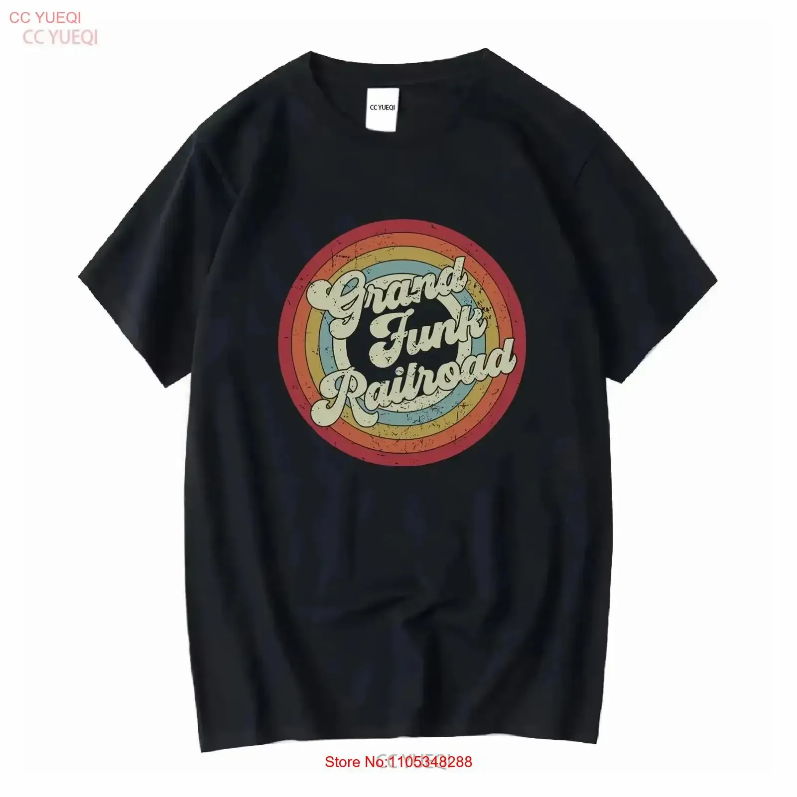 70er-Jahre-Rockband Grand Funk Railroad T-Shirt Don Brewer Mel Schacher Closer to Home Vintage gewaschen, leicht weich, atmungsaktiv