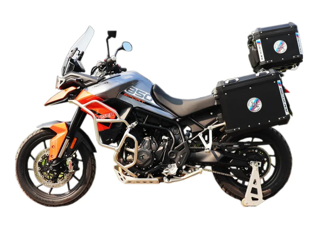 Tule BOXADV is suitable for Triumph Tiger 900gt aluminum alloy side box upper and lower guard bars factory straight hair