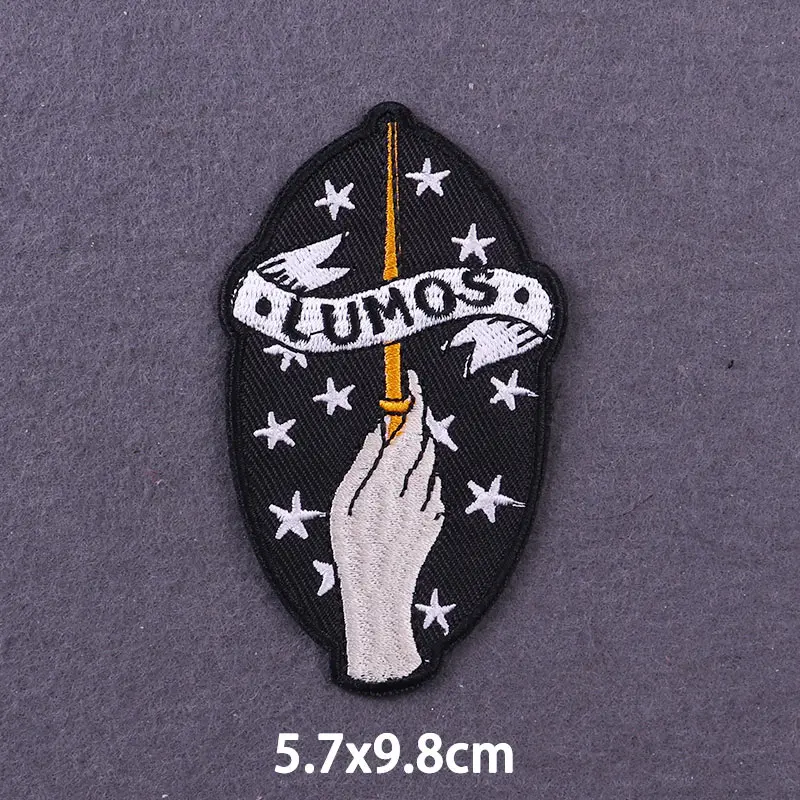 Psychedelischer Pilz-Zauberer-Hand-Aufnäher, Stickerei-Aufbügelpatches für Kleidung, Magische Kugel-Kleideraufkleber, DIY-Applikations-Abzeichen – Detail 33