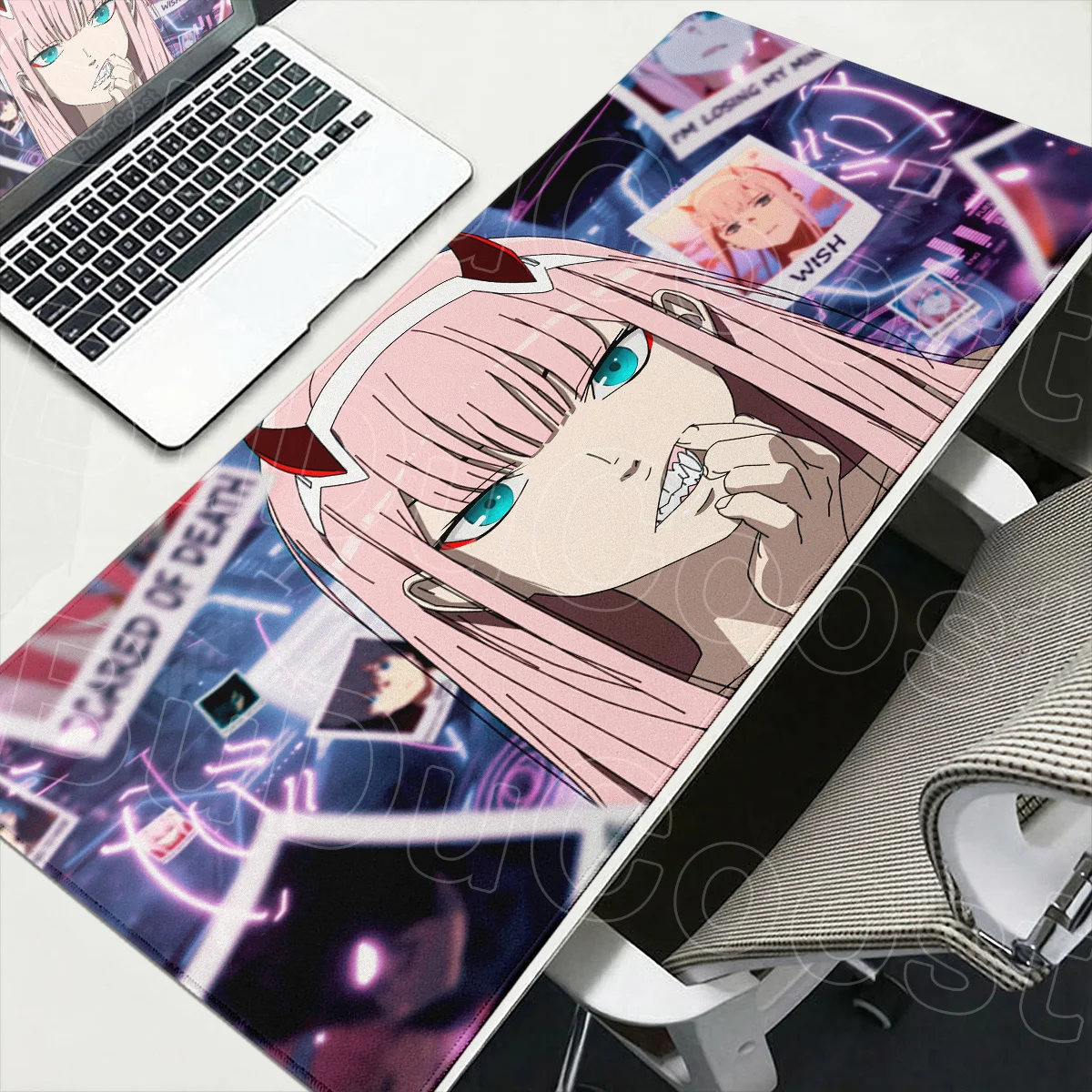 

Large Gamer Keyboard Speed Carpet 900x400mm Darling in the Franxx Zero Two Computer Mouse Mat Cute Office Extend Anime Table Pad