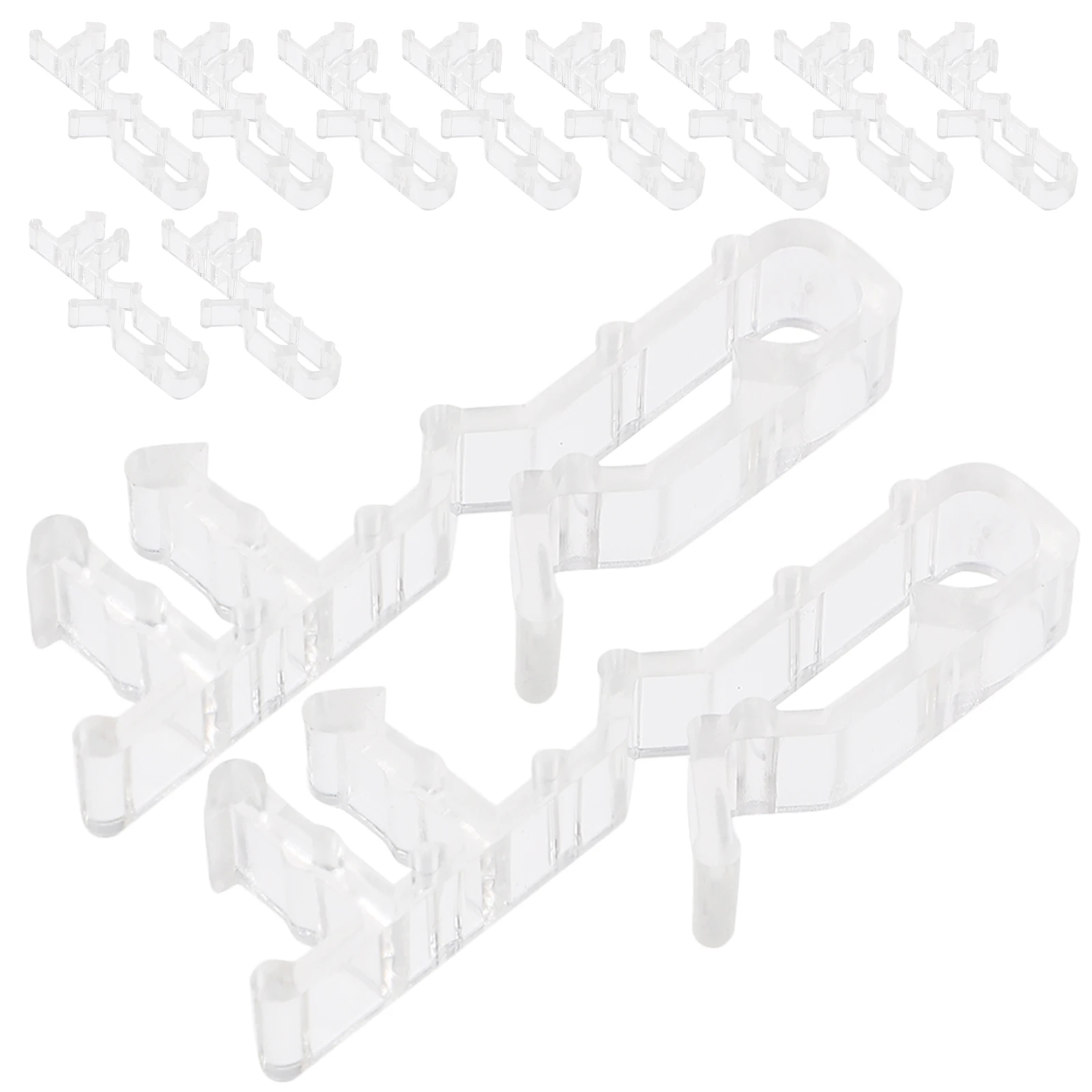 

12Pcs Blind Valance Replacement Clips Transparent Easy Fit Window Valance Retainer Clips for Home Office Decor