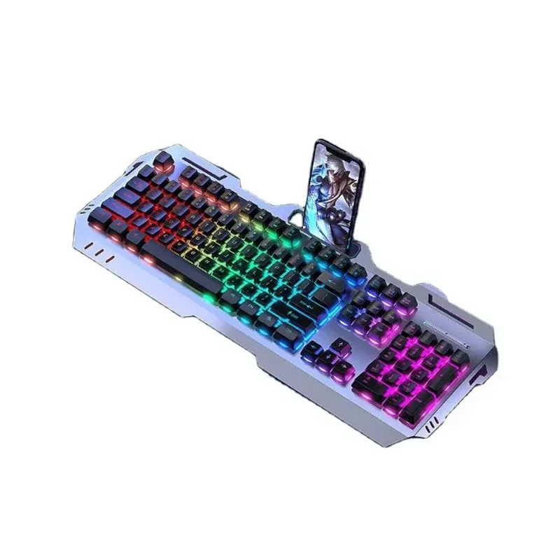 Thermal Mechanical Tea Axis Feeling Keyboard Mouse Set Desktop Notebook Wired Keyboard Mouse Electronic sports games