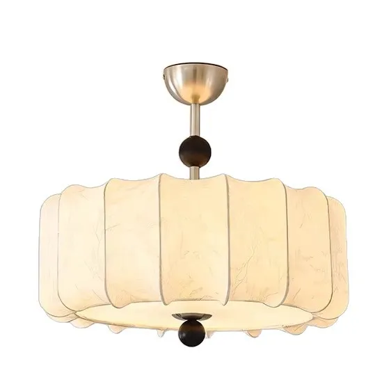 

French medieval Nanyang style bedroom ceiling light, American retro