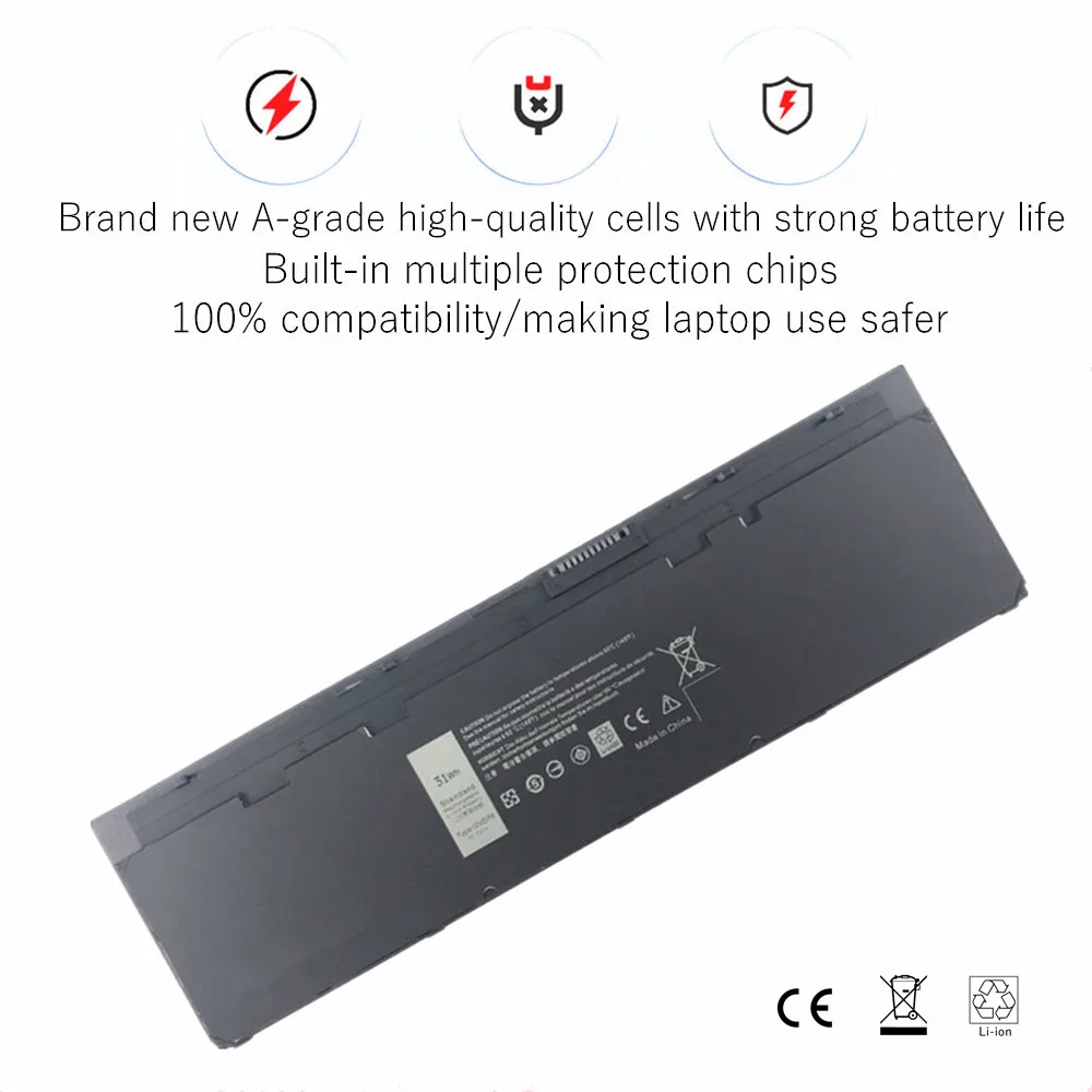 11.1V 31WH Laptop battery For Dell Latitude E7250 E7240 451-BBFW KWFFN J31N7 451-BBFX GVD76 HJ8KP NCVF0