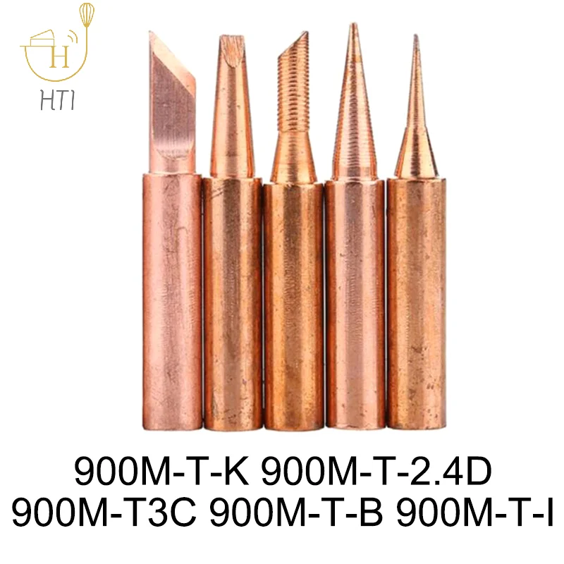 

1Set 900m-T-I 900M-T-B Welding Tool Lead-Free Soldering Iron Head Bit For Welding Accessories Soldering Iron Tip