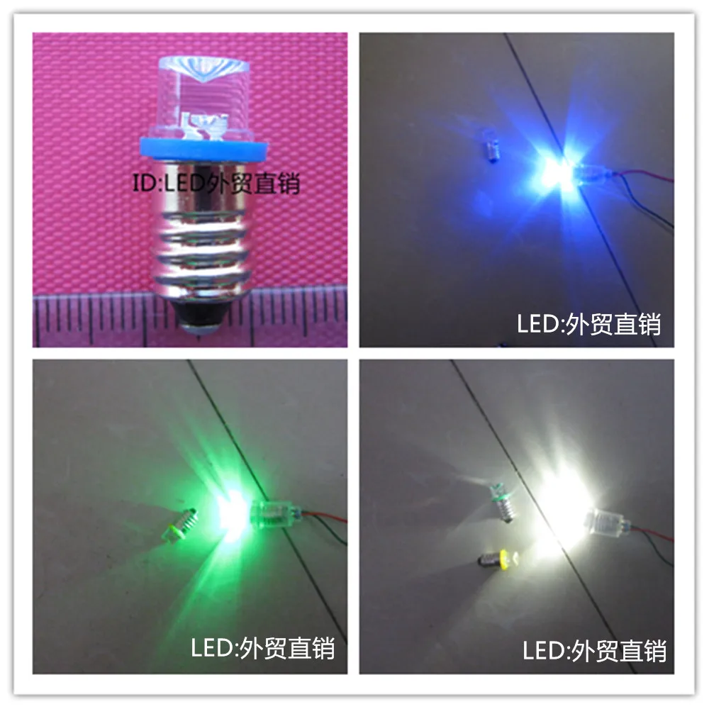 2.5V3V3.8V4.5V5VE10 screw lamp indicating  LED light bulb lighting equipment physics experiment 2025-03