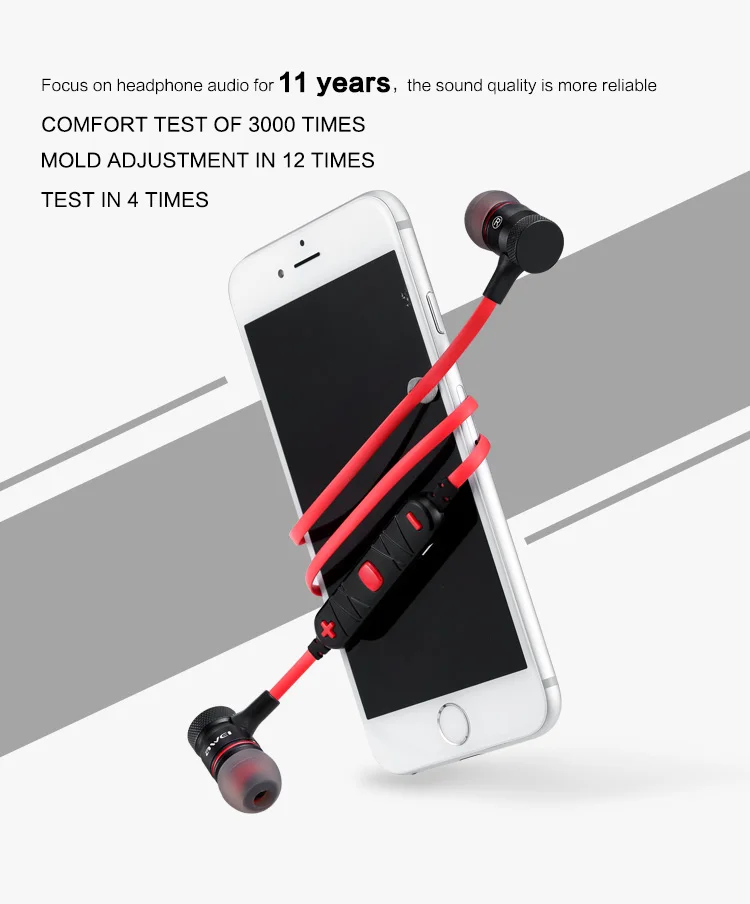 Awei A920BL auriculares inalámbricos Bluetooth auriculares deportivos auriculares manos libres función magnética para teléfonos móviles envío gratuito